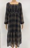 White Closet Long Sleeve Dress